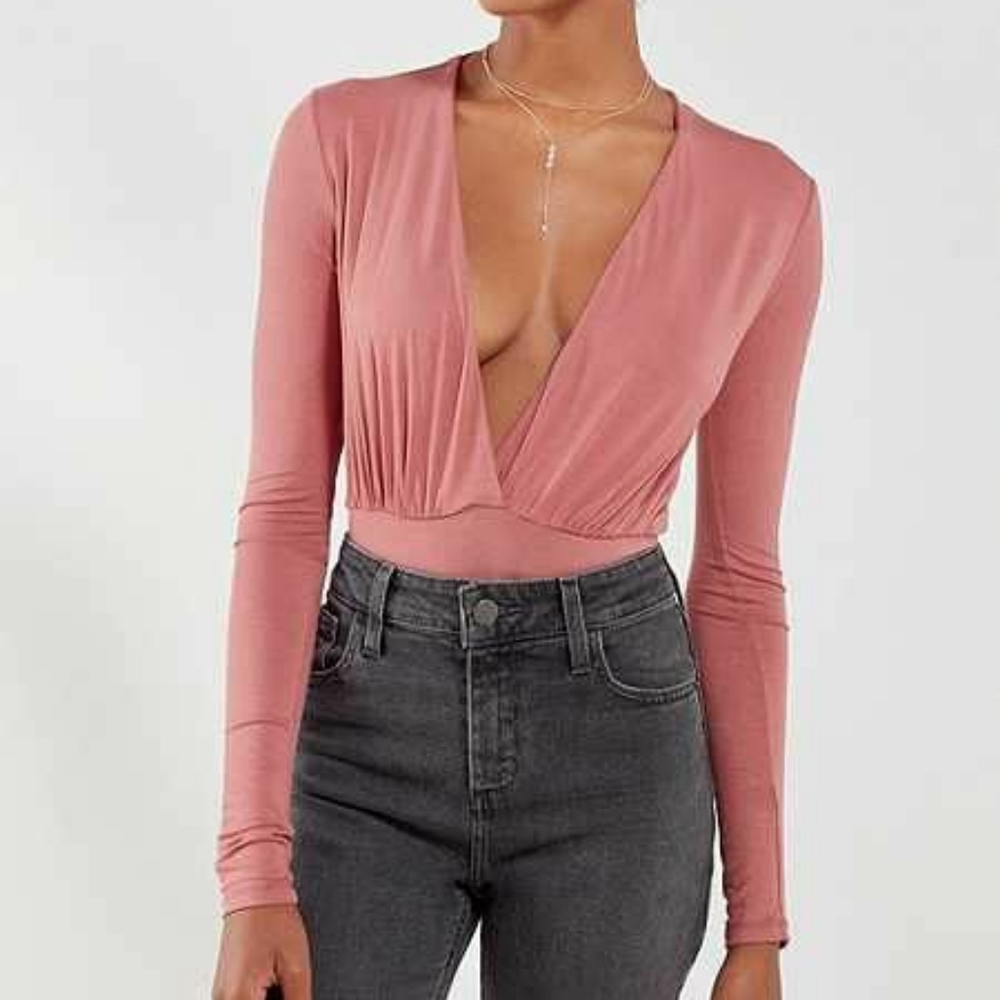 Out From Under Bodysuit in Rose